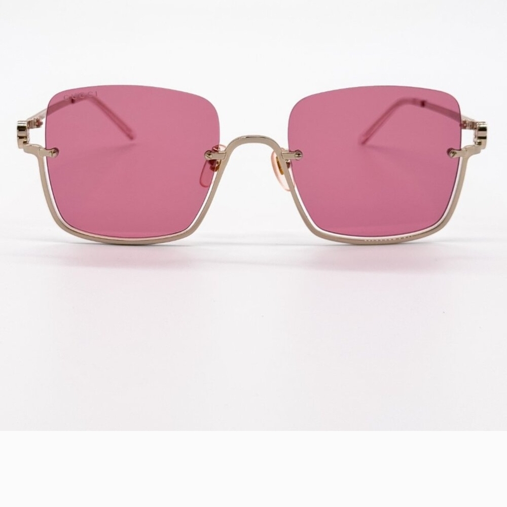 Gucci Gold Pink  GG1279s 003 Pink Woman Sunglasses - Picture 13 of 13